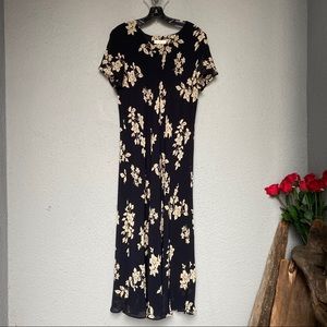 MARKS & SPENCER UK Dress Navy Mix Maxi Lines Size 12